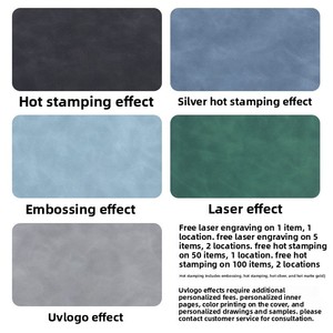 Cuaderno de cuero grueso para reuniones de negocios, logotipo personalizado corporativo, venta al por mayor - Product Image 2