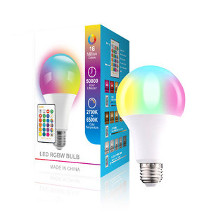 <span class=keywords><strong>Ampoule</strong></span> LED intelligente RGB à commande vocale, contrôle de groupe sans fil par application, prix d'usine, ventes chaudes, 3W 5W 9W 10W 15W, télécommande - Product Image 4
