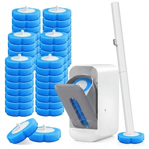 Ensemble de recharge de bâtonnets de nettoyage WC sans contact, 48 têtes, manche long, nettoyeur de salle de bain - Product Image 3