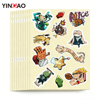 Feuille d'autocollants personnalisés amusants de dessins animés pour la décoration de cahiers, autocollants en vinyle prédécoupés, autocollants imperméables imprimés