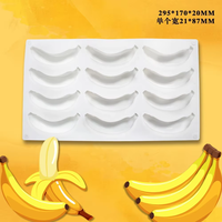 Cetakan Silikon Kue Mousse Persik Mangga Nanas Ceri Apel Puding Buah Es Krim DIY Rumahan Kemasan Opp Food Grade Tahan Panas