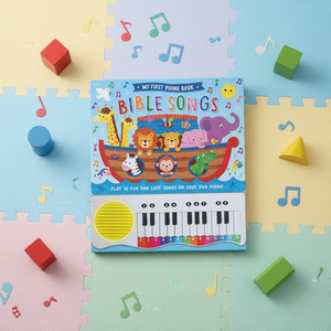 Livre sonore d'éveil musical pour bébés avec sons de piano, livre musical pour enfants - Product Image 1