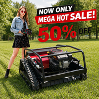 Tondeuse à gazon télécommandée sur chenilles 800 mm avec moteur EPA Euro 5 pour ferme, jardin et vignoble – Offre Spéciale
