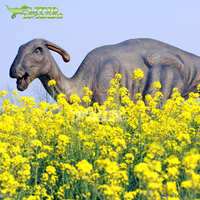 Usine de dinosaures animatroniques en silicone Lituo Servo Motor Parasaurolophus