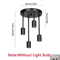 JACKSUN E27 LED Lampes Suspendues Maison Lampe Suspendue en Métal pour Cuisine Salle à Manger Salon Restaurant Lustres Modernes