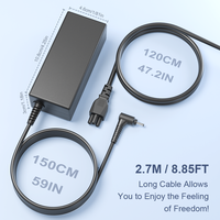 Adaptateur secteur AC/DC 65W 19V 3.42A pour HP Toshiba Lenovo Acer avec embout 3.0mm*1.1mm, design portable et pratique pour les voyages, fournisseur de premier plan
