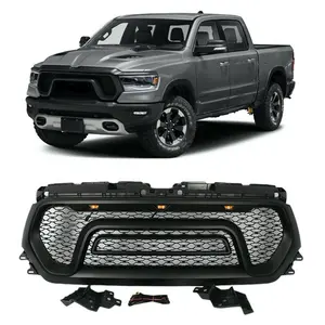 DRL Rebel стиль ABS передняя решетка с поворотным сигналом для Dodge Ram 1500 2019 2020 2021 2022 2023