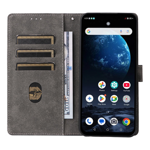 Funda de cuero con tapa y soporte para teléfono, con protección RFID, estilo retro, con ranuras para tarjetas, para ZTE Nubia P9 Pro 5G/<span class=keywords><strong>Optus</strong></span> X Pro 2 5G - Product Image 5