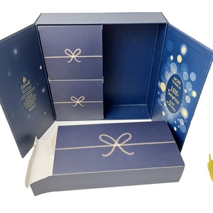 2024 diseño DIY para <span class=keywords><strong>Bing</strong></span> <span class=keywords><strong>Bunny</strong></span> CALENDARIO DE Adviento VACÍO CONJUNTO azul marino niños regalo de Navidad juguete embalaje materiales reciclados - Product Image 4