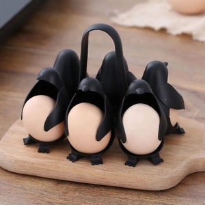 Cuiseur à œufs et support pour œufs durs avec fonction vapeur et agitation des œufs, design <span class=keywords><strong>pingouin</strong></span>, pour la cuisine - Product Image 6