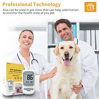 Urit Vente Chaude Bon Prix test Appareil de surveillance de la glycémie sanguine pour animaux de compagnie avec 50 lancettes sanguines pour chien chat