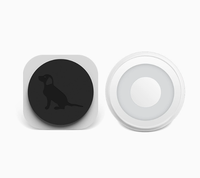 Téléphone de porte audio sans fil à commande tactile pour animaux de compagnie - Sonnette d'entraînement intelligente longue portée avec écran tactile