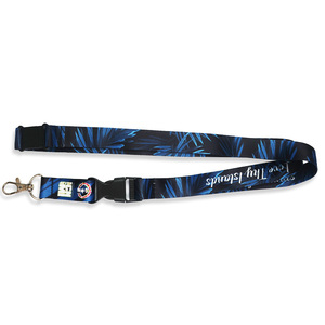 Pas de commande minimum Fabricant de lanières personnalisées bon marché pour l'impression de lanières personnalisées en polyester avec logo personnalisé - Product Image 1