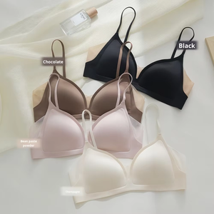 MB-SBDBW506 Seamless Plus Size Solid Color High Elasticity Double Shoulder Push up Bra Stereoscopic Sexy Breathable Sport Bras