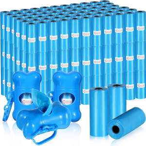 Bolsas para excrementos de mascotas con logotipo personalizado de fábrica, con dispensador de bolsas para excrementos de perro, para uso en el hogar, al aire libre, para pasear cachorros y viajar - Product Image 1