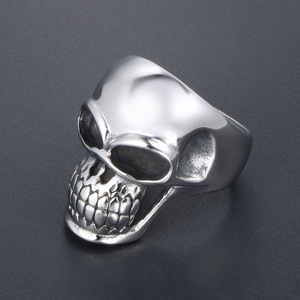 Men's Punk Skull <b>Ring</b> <b>Titanium</b> Steel SA866 Skeleton Design Fashion Jewelry Gift - Product Image 4