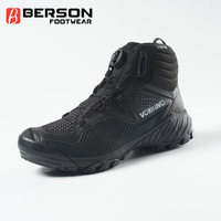 Chaussures de randonnée tactiques imperméables et respirantes à lacets rapides, avec soutien de la cheville, en daim et maille, OEM ODM