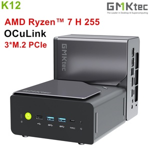 Mini PC de jeu K12 AMD R-yzen 7 H 255 GMKtec NucBox OCuLink USB4 2*DDR5 3*PCIe 2*2.5G LAN Ordinateur de bureau RGB Windows11 WiFi6E - Product Image 2
