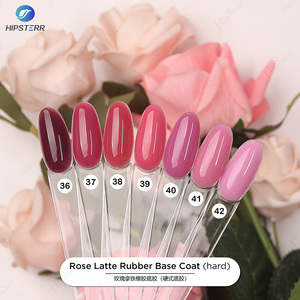 เจลเบสยางกุหลาบ Hema-free Rose Latte Rubber Base Coat เจลเบสแข็งพิเศษสำหรับเล็บที่อ่อนแอ - Product Image 2