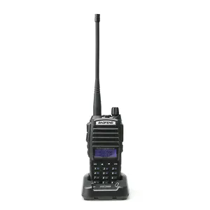 Baofeng UV-82 Rádio de presunto de 2 vias de banda dupla Rádio de rua portátil com walkie-talkie UV 82 Rádio profissional preto 12 meses Rádio de alta distância Baofeng