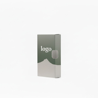 Emballage de cartouche de boîte à fenêtre minimaliste écologique recyclé avec logo personnalisé, étui transparent pour appareil de 1 ml 2 ml