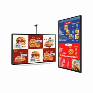 Máquina de publicidad táctil LCD todo en uno montada en la pared <span class=keywords><strong>cartelera</strong></span> pantalla de visualización de póster electrónico tienda de té de la leche CENTRO COMERCIAL - Product Image 5