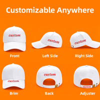 Casquette de baseball en coton à 6 panneaux, personnalisable avec logo, imprimé ou brodé motif léopard, réglable, unisexe, style sportif, fabrication ODM/OEM
