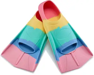 Kids Adults Swim Fins Comfortable Silicone Water Sports Swimming Pool Flippers For Swimming Diving Fins