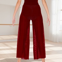 Pantalons de danse lyrique MiDee pour femmes adultes, pantalons à taille haute et jambes larges sans culotte pour les spectacles sur scène et les entraînements en studio