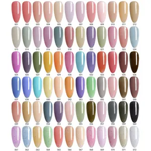 Translucent Crystal Color High Quality Manufacturer Esmaltes Semipermanentes Create Your Own Brand UV Nail Gel Polish