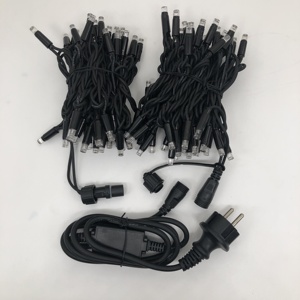 20m 200 LED cable de goma Cadena de luces IP65 Luz de Navidad Cable de goma Luz de cadena comercial - Product Image 1