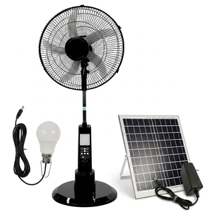Ventiladores Recargables con Panel Solar, Ventilador Solar Económico, Carga <span class=keywords><strong>de</strong></span> Teléfono Móvil, 16 Pulgadas, Control Remoto, Ventilador Solar <span class=keywords><strong>de</strong></span> 12V - Product Image 6