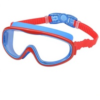 Lunettes de natation en silicone KAILIMENG pour enfants, vision large et claire, anti-fuite, anti-buée, protection UV, avec pince-nez et bouchons d'oreilles, pour les 3-15 ans