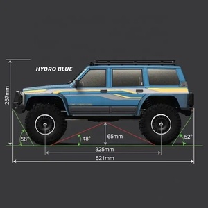 Crawler Fuoristrada 1/10 Radiocomandato 2.4Ghz 4WD Camion SUV RC Telaio LCG con Cambio a Rapporti Regolabili Hobby Grade Yikong YK4107 - Product Image 6