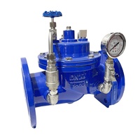 Vanne de réduction de pression hydraulique à bride en fonte ductile Dragon Crown Modèle 200X, exportée par l'usine chinoise, pour le contrôle de l'eau, 3 pouces