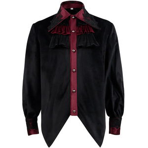 Camisa Plisada <span class=keywords><strong>Hombre</strong></span> <span class=keywords><strong>Ropa</strong></span> Medieval Steampunk Victorian Inside - Product Image 1