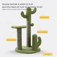Griffoir de luxe en sisal pour chat avec base stable, arbre à chat adapté aux grands chats, pour aiguiser les griffes en intérieur, OEM/ODM