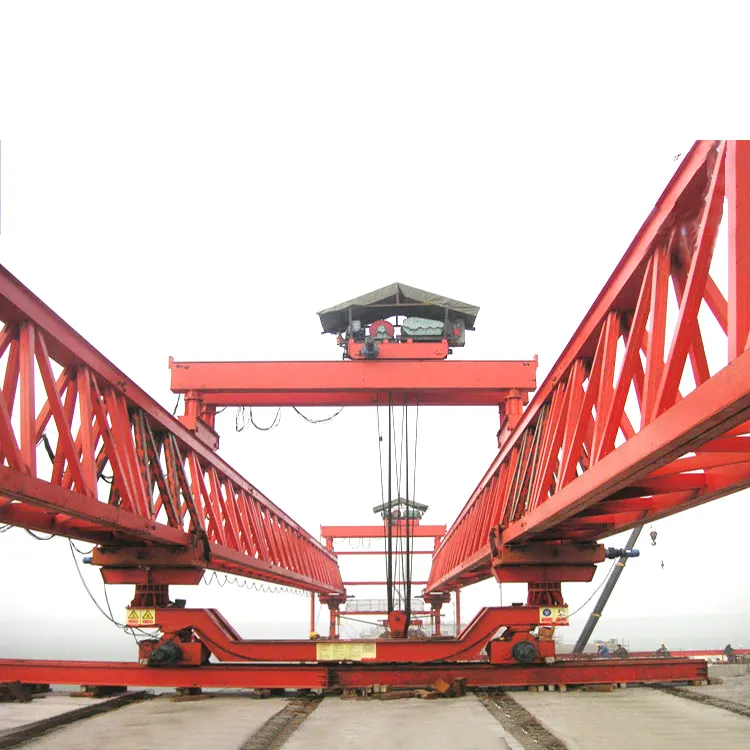 Double poutre la plus vendue lancement de poutre de pont ferroviaire de type treillis de 50 tonnes