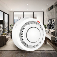 Prix promotionnel Détecteur de fumée intelligent WiFi Tuya avec design en barre, matériau PC, écran TFT pour la sécurité domestique