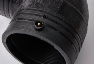 אביזרי אלקטרופיוז'ן PE100 PE80 שחור PN16 	 מרפק DN160*90 ° 	 אביזרי צנרת HDPE מפלסטיק למערכת אינסטלציה, אביזרי צנרת HDPE - Product Image 2