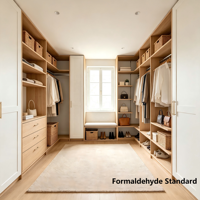 Armoire de dressing de luxe sur mesure, penderie modulaire avec tiroirs et étagère à chaussures, mobilier de chambre moderne, fourniture directe d'usine