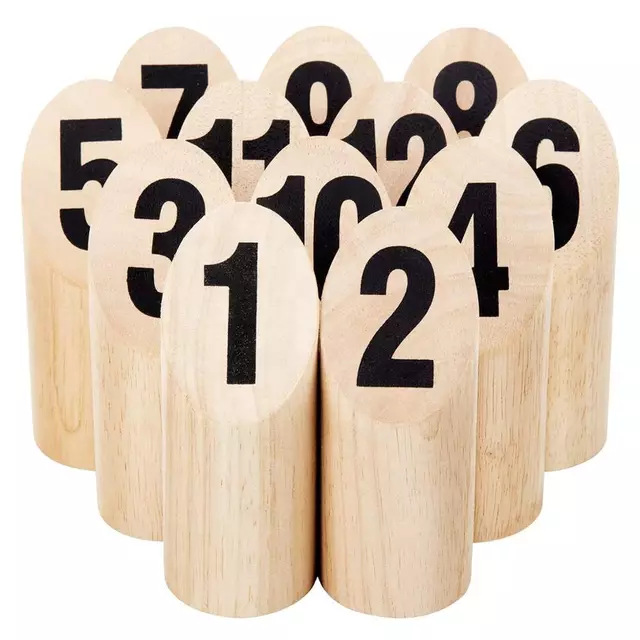 Comprar Number KUBB - juego vikingo con cifras, en bolsa de algodón | Habilidad