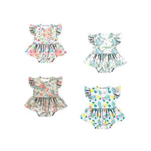 Mono de Bebé LT-469-YXW, Mono con Mangas con Volantes para Recién Nacidos de 0 a 6 Años, Vestido Estampado, Mono Cómodo - Product Image 1