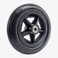 Accessoires de roue avant universels pour fauteuil roulant Movekyn MK1017, pneus pleins en PU de 6 et 8 pouces, durables, capacité de charge de 100 kg, fabrication industrielle