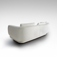 Ensemble de canapés deux places en cuir véritable pour hall d'hôtel de luxe, chaises trône modernes avec tête de lit, pour appartement, salle à manger, salon, chambre
