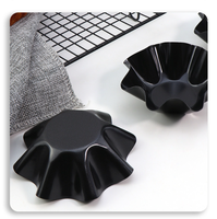 Verdikte Koolstofstaal Bloemblaadje Taartvorm Cakevorm Fruit Taart Pan Non-stick Bakplaat Tortilla Bakkom 4 inch