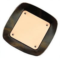 Boîte de rangement créative pour cosmétiques et soins de la peau, organisateur de bureau pliable en cuir Crazy Horse, style minimaliste moderne