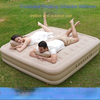 Matelas pneumatique de camping avec pompe intégrée Matelas gonflable Matelas gonflable Lit gonflable pliable pour invités et maison Idéal pour la randonnée