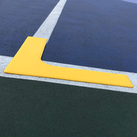 Accessoire de Pickleball Kit de marqueurs de ligne de terrain Autocollant de ligne de marqueur TPE OEM personnalisé Marqueur de terrain de Pickleball