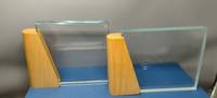 Groothandel Lege Kristallen Trofee met Houten Voet - Glazen Prijsplakette voor Lasergravering, Aangepaste Bedrijfsgeschenken